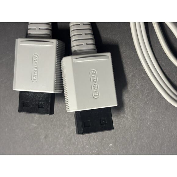 (2) Official OEM Nintendo Wii Audio Video AV Cable Cord - Tested & Cleaned - Picture 2 of 2